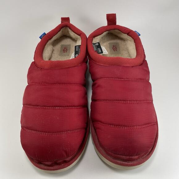 UGG Tasman LTA Puffer Sheepskin Slippers Thinsulate 1127735 Red Mens Size 11 - Picture 9 of 9